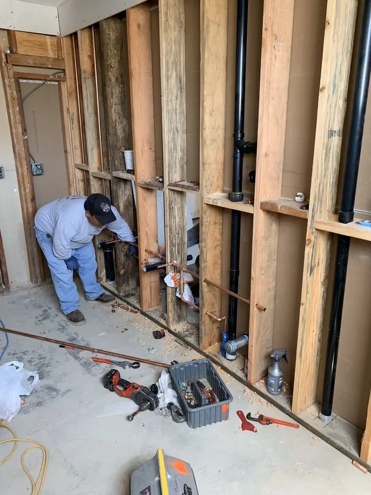 Commercial rough-in plumbing for Trenchless Sewer Repair in Clarksburg